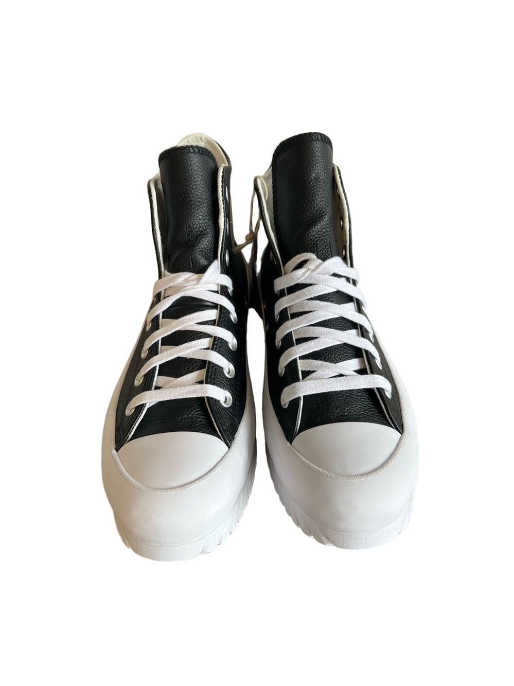 Converse Chuck Taylor All Star Lugged Hi Black Leather Shoe Size 8.5 or 10.5 - Picture 2 of 8